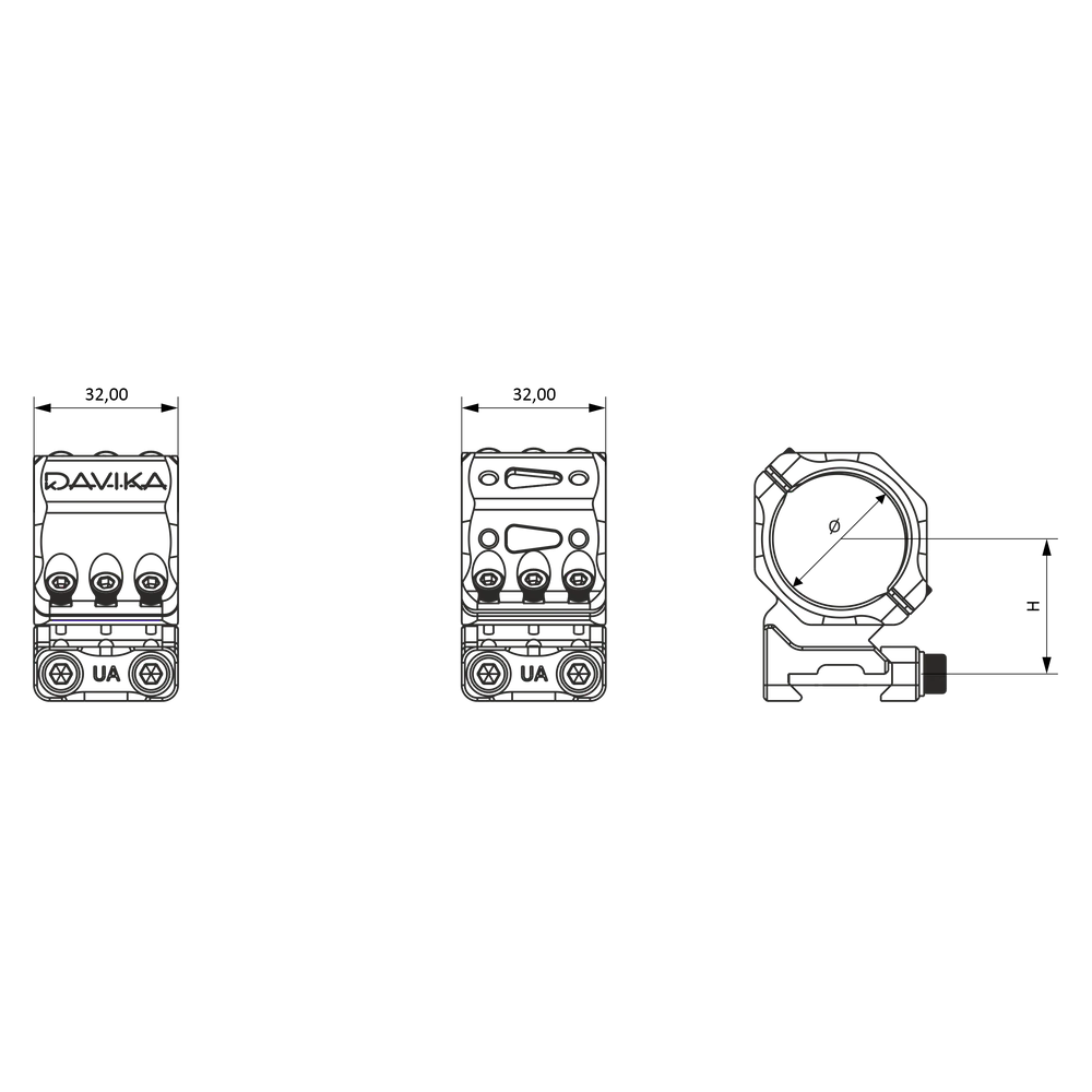 30mm inele montare luneta | Bază Picatinny
