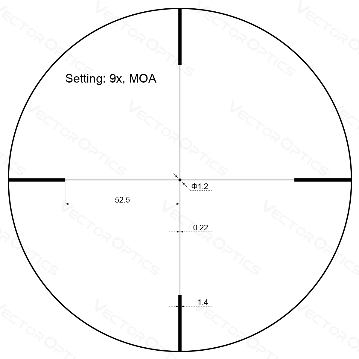 Vector Optics Forester JR. 3-9x40 lunetă de pușcă