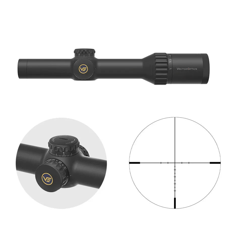 Vector Optics Continental 1-10x24i ED Fiber lunetă de pușcă Vector Optics