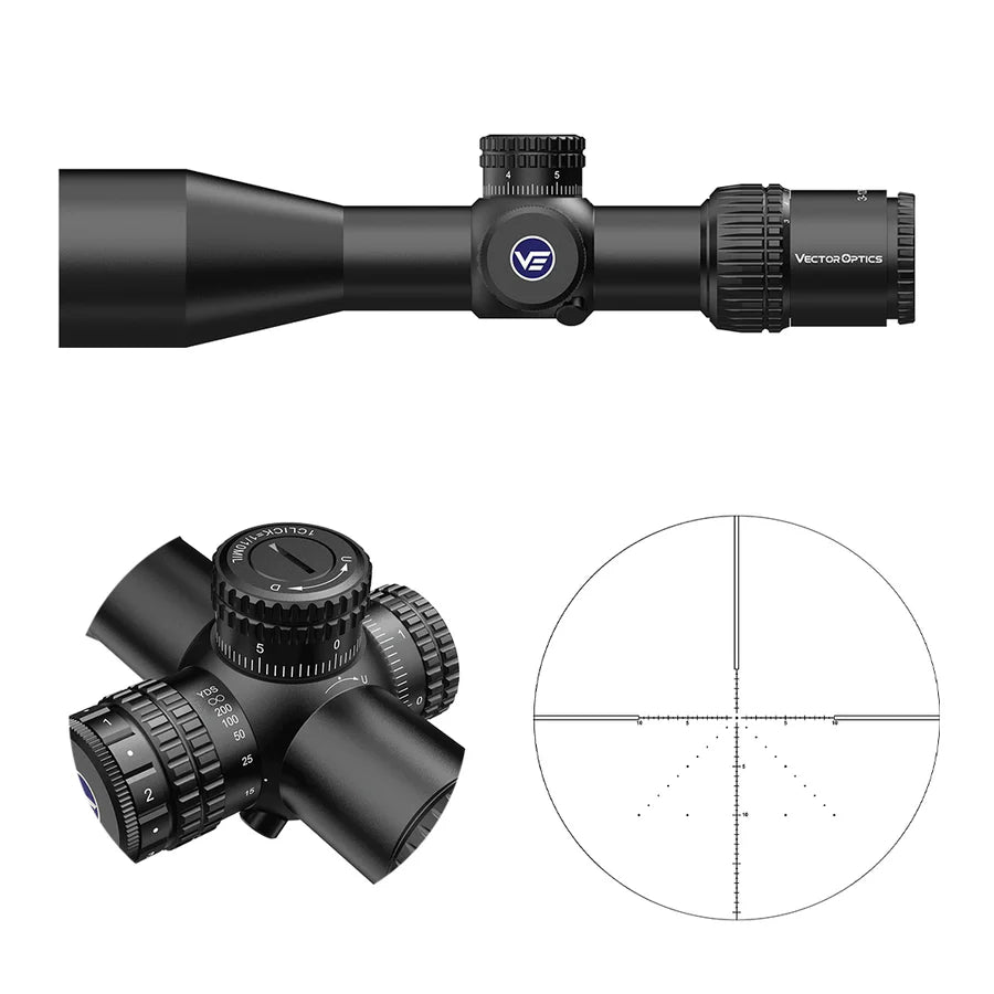 Vector Optics Veyron 10x44 SFP lunetă compactă pentru pușcă