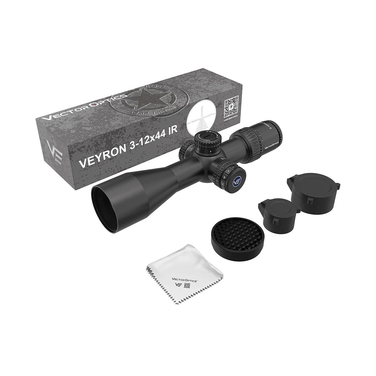 Vector Optics Veyron 3-12x44IR SFP lunetă compactă pentru pușcă