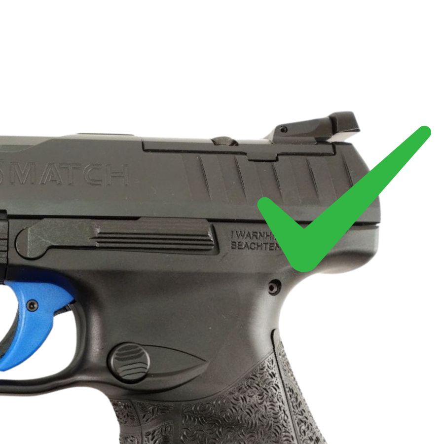 Walther Q4 SF OR & Q5 Match SF decupaj Optics Ready