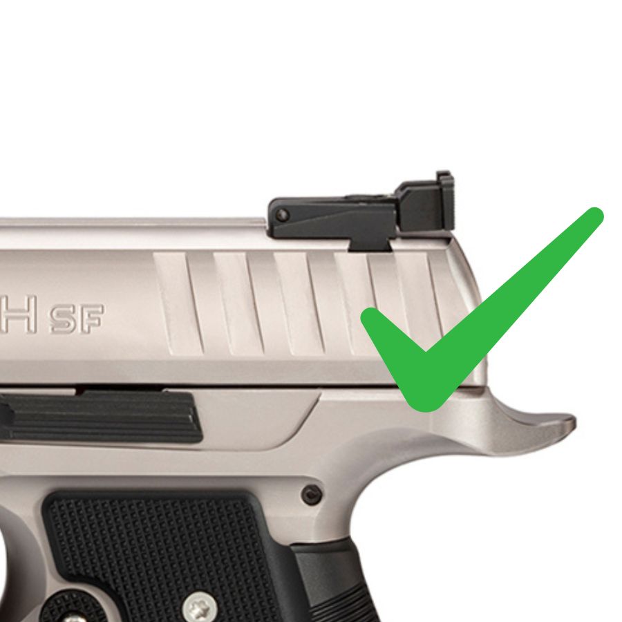 Walther Q5 Match SF tăietură pentru cătare reglabilă
