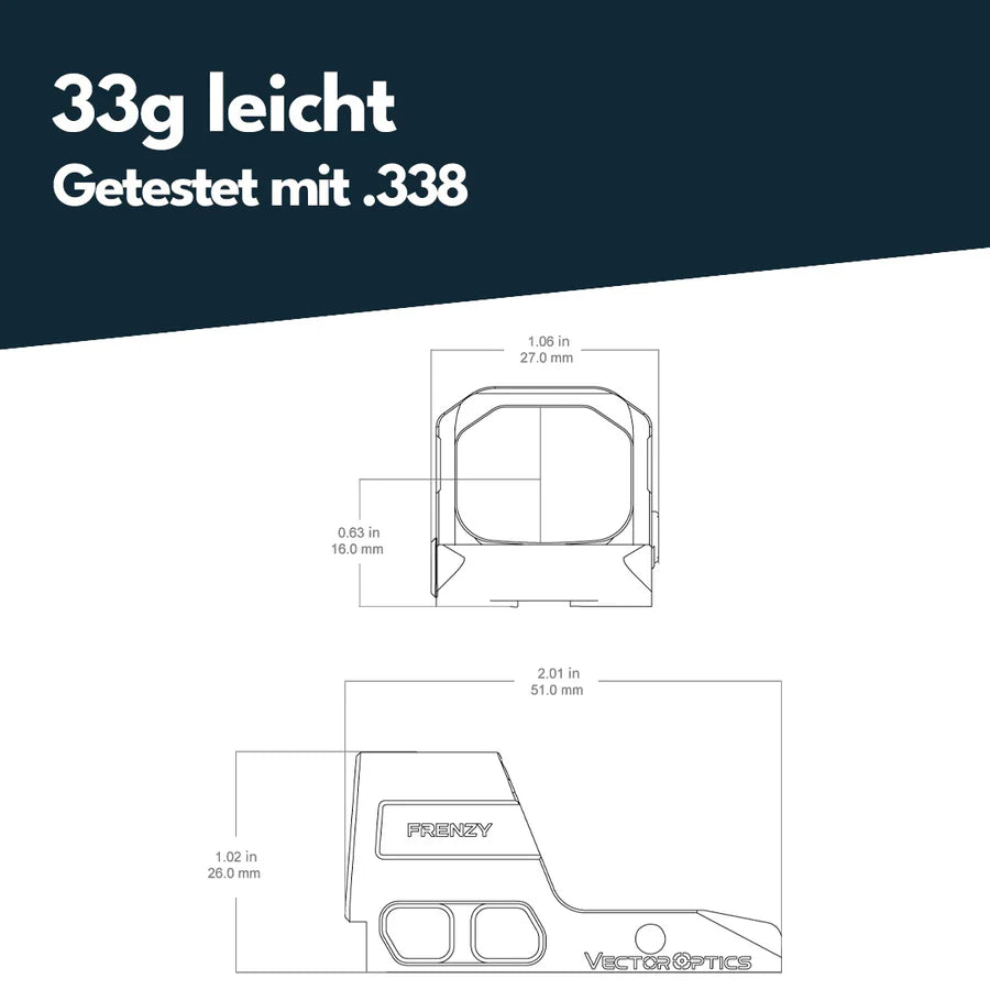 Vector Optics Frenzy 1x16x21 pentru Glock MOS 
