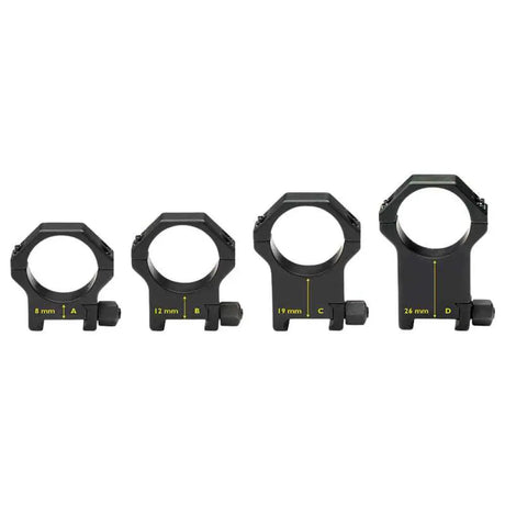 inele de montare pentru lunetă 30mm | bază Picatinny cu piuliță cu șurub