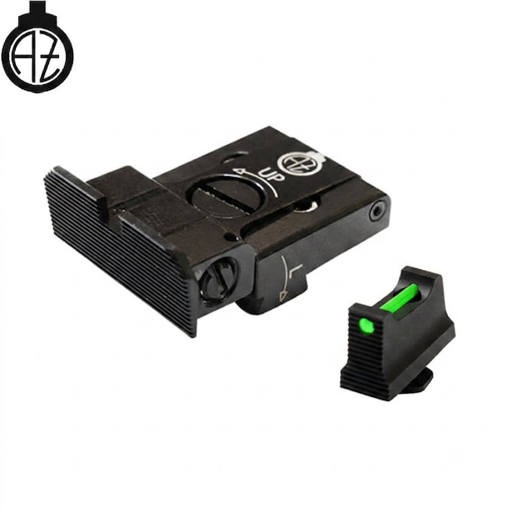 Organe de ochire reglabile pentru Glock [G17 G19 G26 & other] cu fibră optică | tip