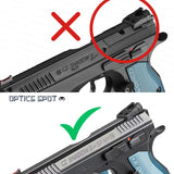 CZ Shadow 2, CZ 75 SP-01 Shadow montură pentru colimator | Trijicon RMR footprint 