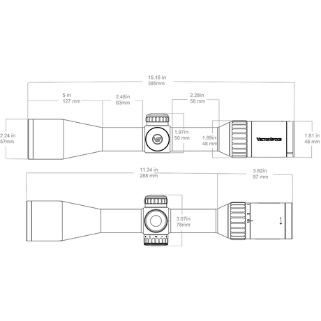 Vector Optics Continental 1.5-9x42 SFP lunetă de pușcă