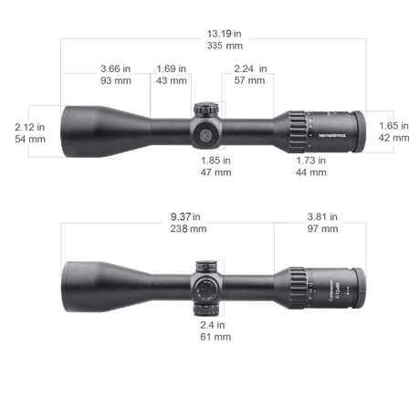 Vector Optics Continental 2-12x50 SFP lunetă de pușcă