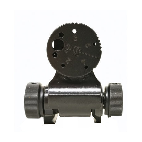 Organe de ochire rabatabile reglabile pentru bază Picatinny [AR-15 M4 & other] | cu fibră optică