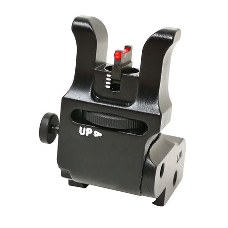 Organe de ochire rabatabile reglabile pentru bază Picatinny [AR-15 M4 & other] | cu fibră optică