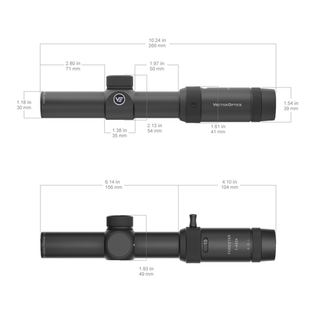 Vector Optics Forester 1-4x24SFP lunetă de pușcă