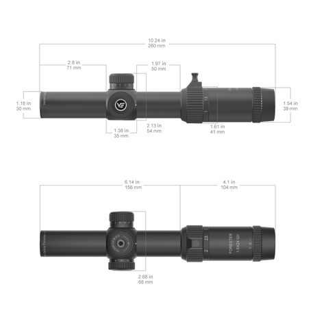 Vector Optics Forester 1-5x24SFP GenII lunetă de pușcă