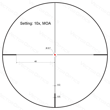 Vector Optics Forester 2-10x40SFP lunetă de pușcă