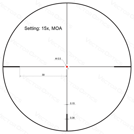 Vector Optics Forester 3-15x50SFP lunetă de pușcă