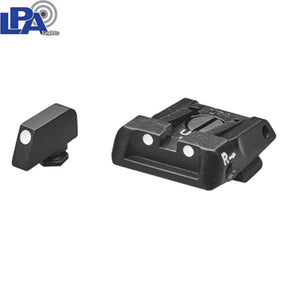 Organe de ochire reglabile pentru Glock [G17 G19 G26 & other] | cu puncte albe