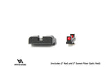 Organe de ochire joase pentru Glock [G17 G19 G26 & other] | cu fibră optică