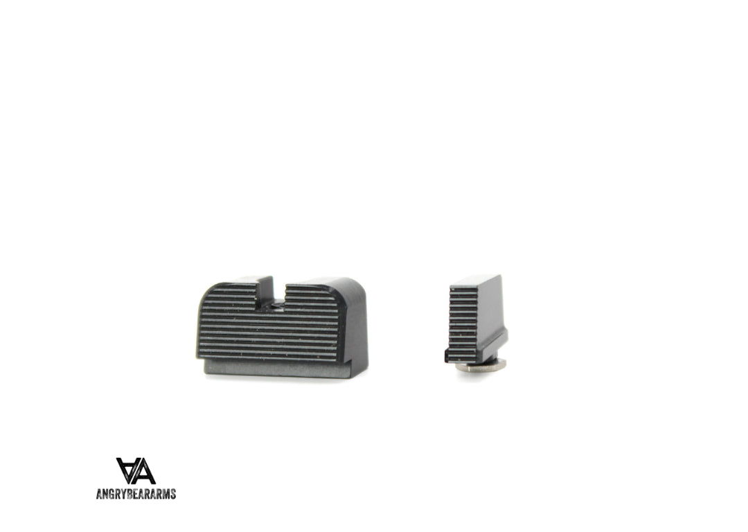 Glock MOS [G17 MOS, G19 MOS, & altele] canelat înalt dispozitive de ochire 