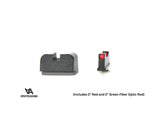 Organe de ochire înalte pentru Glock MOS [G17 MOS G19 MOS & other] | cu fibră optică