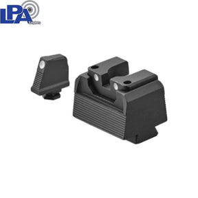 Organe de ochire înalte semi-reglabile pentru Glock MOS [G17 MOS G19 MOS & other] | cu puncte albe