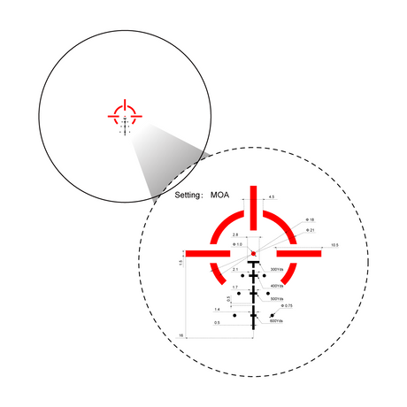 Vector Optics Paragon 3x18 lunetă cu prismă ultra compactă pentru pușcă