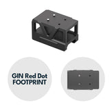 Picatinny montură pentru colimator cu ridicător [32 mm] | C-More RTS footprint