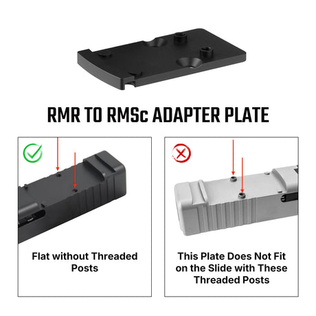 Adaptor footprint | de la Trijicon RMR la Shield RMSc & K-series footprint