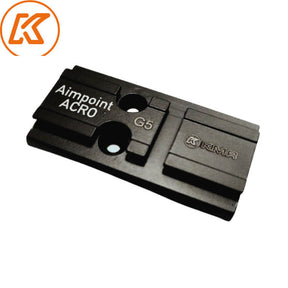 Placă de oțel pentru colimator pentru Glock MOS | Aimpoint Acro footprint