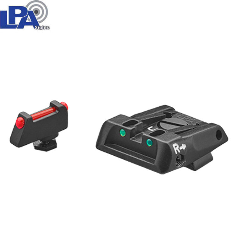 Organe de ochire reglabile pentru Glock [G17 G19 G26 & other] | cu fibră optică