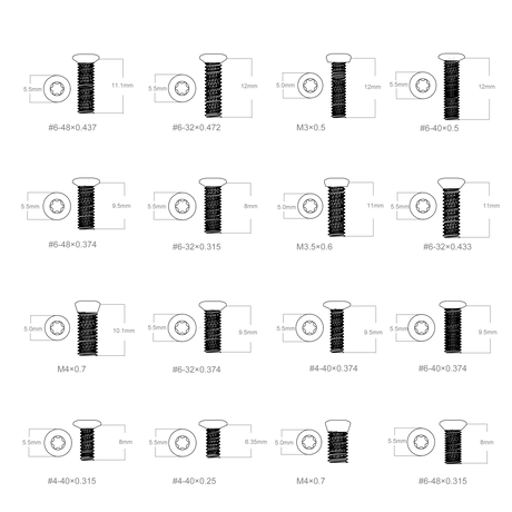 Set de șuruburi Vector Optics