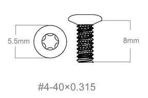 Set de șuruburi 3pcs | 4-40x0.315’’ [T10]