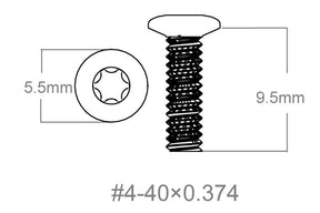 Set de șuruburi 3pcs | 4-40x0.374’’ [T10]
