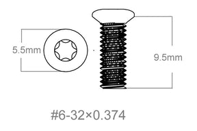 Set de șuruburi 3pcs | 6-32x0.374’’ [T10]
