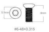 Set de șuruburi 3pcs | 6-48x0.315’’ [T10]