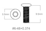 Set de șuruburi 3pcs | 6-48x0.374’’ [T10]