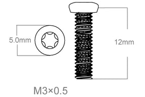 Set de șuruburi 3pcs | M3x0.5 [T10]