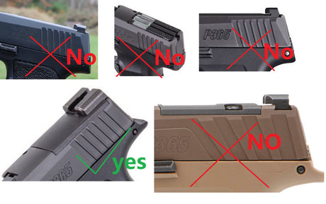 Sig P365 [X & XL] placă adaptor | Trijicon RMR footprint
