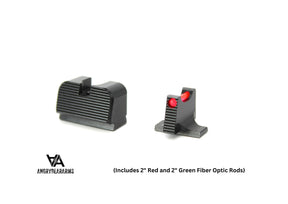 Sig Sauer P220 P226 P229 P320 & P365 Optics Ready organe de ochire sport înalte cu fibră optică