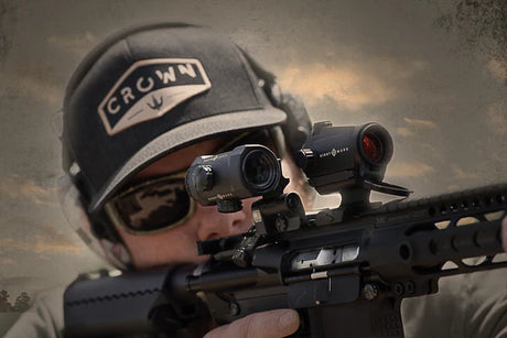 Sightmark XTM-3 lupă 3x cu montură pentru colimator LQD flip to side