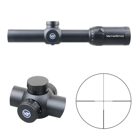 Vector Optics Constantine 1-10x24 lunetă de pușcă cu punct central din fibră Vector Optics