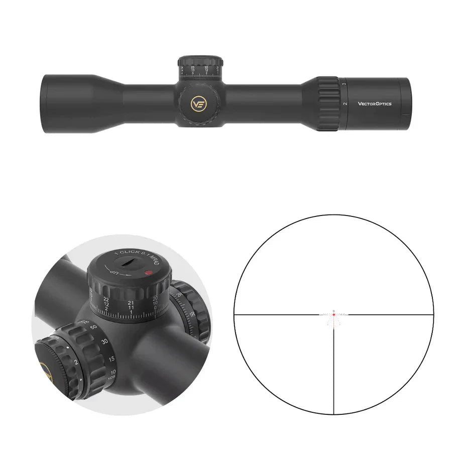 Vector Optics Continental x6 2-12x44 CTR lunetă MPVO Vector Optics