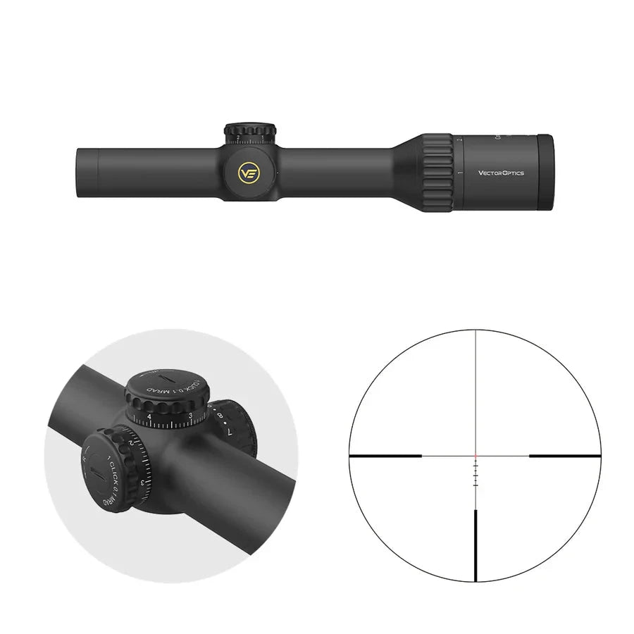 Vector Optics Continental x8 1-8x24SFP ED Fiber lunetă de armă Vector Optics