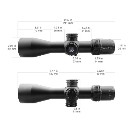 Vector Optics Veyron 3-12x44 FFP lunetă compactă pentru pușcă