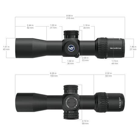 Vector Optics Veyron 2-8x32IR lunetă compactă pentru pușcă