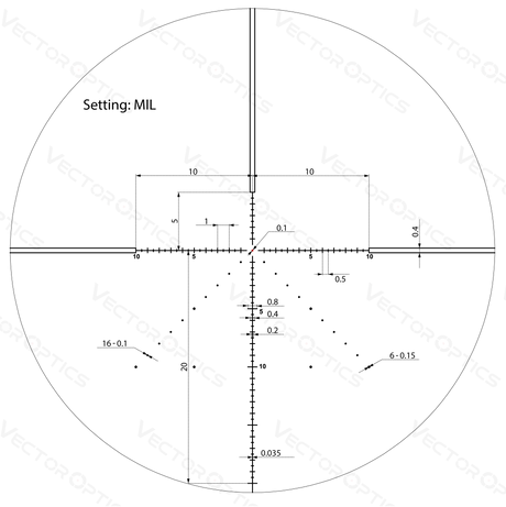 Vector Optics Veyron 4-16x44 IR First Focal Plane Illuminated lunetă de pușcă