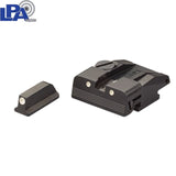 Walther P99, PPQ, PPQ M2 set organe de ochire reglabil | cu puncte albe
