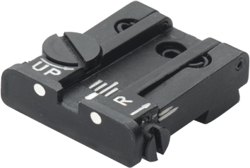 Cătare reglabilă pentru Glock [G17 G19 G26 & other] | puncte albe