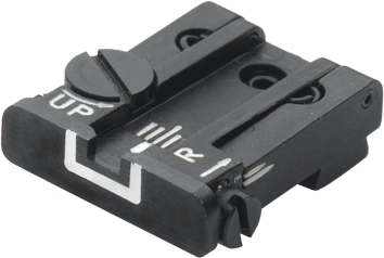 Cătare reglabilă pentru Glock [G17 G19 G26 & other] | linii albe
