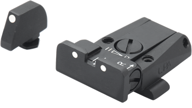 Organe de ochire reglabile pentru Glock [G17 G19 G26 & other] | white dots