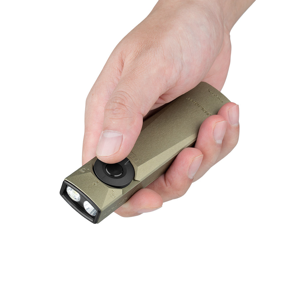 Olight Arkfeld Ultra | lanternă EDC plată 3-în-1 | 1.400 lm - Olive Green